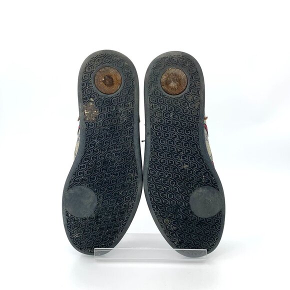 Gucci Mens Monogram GG Canvas & Leather Sneakers Size 8.5 - Picture 5 of 9